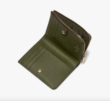 Load image into Gallery viewer, KATE SPADE LENA SMALL L ZIP WALLET IN ENCHANTED GREEN