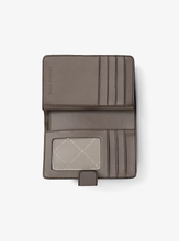Load image into Gallery viewer, MICHAEL KORS JET SET TRAVEL MEDIUM BIFOLD ZIP COIN WALLET IN SIGNATURE MUSHROOM