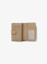Load image into Gallery viewer, MICHAEL KORS JET SET TRAVEL MEDIUM BIFOLD ZIP COIN WALLET IN CAMEL