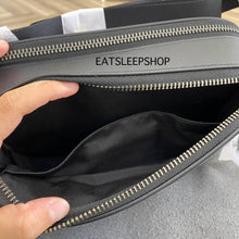 Load image into Gallery viewer, COACH GRAHAM CROSSBODY SIGNATURE CANVAS C4149 IN QB/CHARCOAL/BLACK (DOUBLE ZIP)