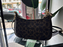 Load image into Gallery viewer, COACH TERI SHOULDER BAG IN LOVED SIGNATURE CANVAS (CDY18 IMBRN) WITH CHARMS IN BROWN