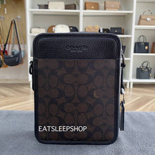 Load image into Gallery viewer, COACH SULLIVAN CROSSBODY IN BLOCKED SIGNATURE CANVAS CW388 IN QB/WALNUT/BLACK