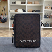 Load image into Gallery viewer, COACH SULLIVAN CROSSBODY IN BLOCKED SIGNATURE CANVAS CW388 IN QB/WALNUT/BLACK