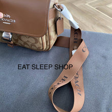 Load image into Gallery viewer, COACH PACE MESSENGER BAG IN SIGNATURE CANVAS CR131 IN /KHAKI/SADDLE