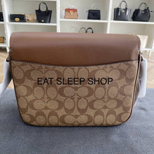 Load image into Gallery viewer, COACH PACE MESSENGER BAG IN SIGNATURE CANVAS CR131 IN /KHAKI/SADDLE