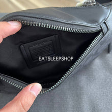 Load image into Gallery viewer, COACH WARREN MINI BELT BAG IN SIGNATURE CANVAS CW369 IN GUNMETAL/CHARCOAL/BLACK