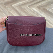 Load image into Gallery viewer, COACH AMELIA SADDLE BAG (COACH CP107) GOLD/MERLOT