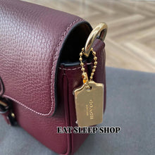 Load image into Gallery viewer, COACH AMELIA SADDLE BAG (COACH CP107) GOLD/MERLOT