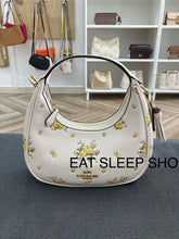 Load image into Gallery viewer, COACH CARMEN MINI CROSSBODY BAG WITH FLORAL PRINT (COACH CAK90) GOLD/CHALK MULTI