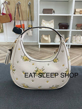 Load image into Gallery viewer, COACH CARMEN MINI CROSSBODY BAG WITH FLORAL PRINT (COACH CAK90) GOLD/CHALK MULTI