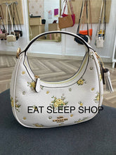 Load image into Gallery viewer, COACH CARMEN MINI CROSSBODY BAG WITH FLORAL PRINT (COACH CAK90) GOLD/CHALK MULTI