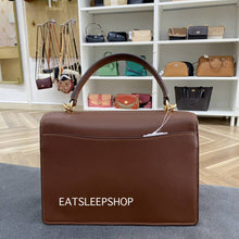 Load image into Gallery viewer, COACH KLARE TOP HANDLE BAG IN SIGNATURE CANVAS CY687 GOLD/TAN/BROWN