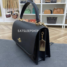 Load image into Gallery viewer, COACH KLARE TOP HANDLE BAG IN SIGNATURE CANVAS CY687 GOLD/WALNUT/BLACK