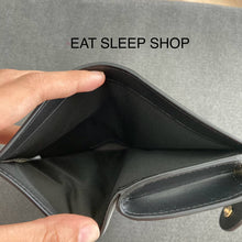 Load image into Gallery viewer, COACH MEDIUM CORNER ZIP WALLET SIGNATURE CANVAS IN TAN BLACK (CW786)