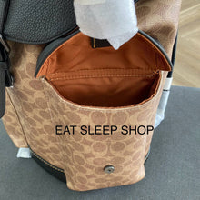 Load image into Gallery viewer, COACH MEN WARNER BACKPACK IN SIGNATURE TAN/BLACK CW211