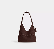 Load image into Gallery viewer, COACH BROOKLYN 28 SHOULDER STRAW IN MAPPLE