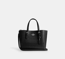 Load image into Gallery viewer, COACH MOLLIE TOTE 25 EMBOSSED LEATHER IN BLACK