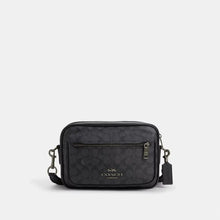 Load image into Gallery viewer, COACH ELIAS CROSSBODY IN SIGNATURE CANVAS (COACH CZ401) GUNMETAL/CHARCOAL/BLACK