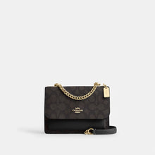 Load image into Gallery viewer, COACH MINI KLARE CROSSBODY BAG IN SIGNATURE CANVAS CW206 GOLD/WALNUT/BLACK