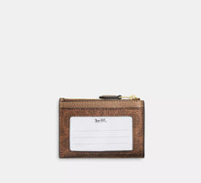 Load image into Gallery viewer, COACH MINI SKINNY ID CASE IN SIGNATURE CANVAS (COACH CW870) BROWN COPPER