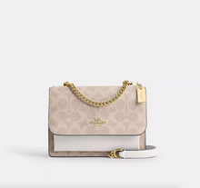 Load image into Gallery viewer, COACH MINI KLARE CROSSBODY BAG IN SIGNATURE CANVAS CW206 SAND CHALK