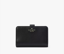 Load image into Gallery viewer, KATE SPADE LENA MEDIUM BIFOLD WALLET IN BLACK