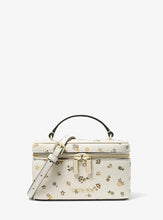 Load image into Gallery viewer, MICHAEL KORS VIVI SMALL VANITY CROSSBODY WITH FLORAL PRINT IN LIGHT CREAM