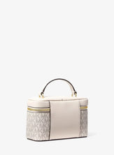 Load image into Gallery viewer, MICHAEL KORS VIVI SMALL SIGNATURE VANITY CROSSBODY IN LIGHT CREAM