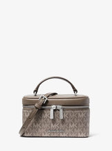 Load image into Gallery viewer, MICHAEL KORS VIVI SMALL SIGNATURE VANITY CROSSBODY IN MUSHROOM
