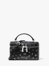 Load image into Gallery viewer, MICHAEL KORS VIVI SMALL VANITY CROSSBODY WITH FLORAL PRINT IN BLACK