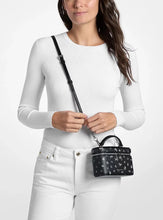 Load image into Gallery viewer, MICHAEL KORS VIVI SMALL VANITY CROSSBODY WITH FLORAL PRINT IN BLACK