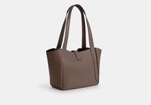 Load image into Gallery viewer, COACH HADLEY TURNLOCK TOTE BAG CAL17 IN DARK/STONE