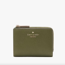 Load image into Gallery viewer, KATE SPADE LENA SMALL L ZIP WALLET IN ENCHANTED GREEN