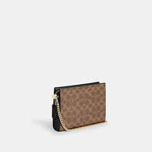 Load image into Gallery viewer, COACH SLIM CROSSBODY BAG IN SIGNATURE CANVAS (COACH CW204) GOLD/TAN/BLACK