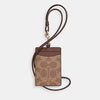 COACH LANYARD IN SIGNAURE CANVAS (COACH CZ285) GOLD/TAN/BROWN