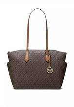 Load image into Gallery viewer, MICHAEL KORS MARILYN MEDIUM SIGNATURE TOTE IN BROWN