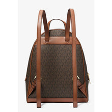 Load image into Gallery viewer, MICHAEL KORS RHEA MEDIUM BACKPACK IN SIGNATURE BROWN