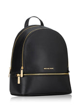 Load image into Gallery viewer, MICHAEL KORS RHEA MEDIUM ZIP BACKPACK IN BLACK