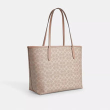 Load image into Gallery viewer, COACH CITY TOTE BAG IN SIGNATURE CANVAS (COACH CV976) IN SAND TAUPE