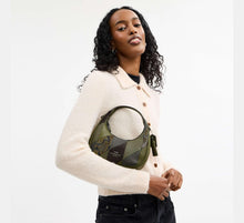 Load image into Gallery viewer, COACH CARMEN MINI CROSSBODY BAG WITH PATCHWORK CCE62 IN QB/OLIVE MULTI