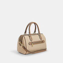 Load image into Gallery viewer, COACH ROWAN SATCHEL BAG IN COLORBLOCK CAK58 IN IM/DARK NATURAL MULTI