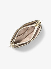 Load image into Gallery viewer, GIFT SET IN LIGHT CREAM : MICHAEL KORS TRISHA MEDIUM LOGO CROSSBODY IN LIGHT CREAM