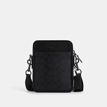 Load image into Gallery viewer, COACH SULLIVAN CROSSBODY IN BLOCKED SIGNATURE CANVAS CW388 IN GUNMETAL/CHARCOAL/BLACK