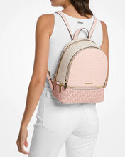 Load image into Gallery viewer, MICHAEL KORS RHEA MEDIUM BACKPACK IN POWDER BLUSH MULTI