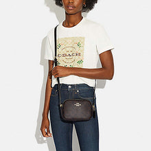 Load image into Gallery viewer, COACH MINI JAMIE CAMERA BAG C9926 IN SIGNATURE CANVAS WALNUT BLACK