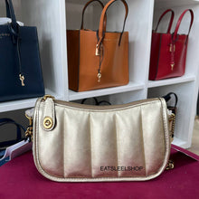 Load image into Gallery viewer, COACH SWINGER 20 METALIC SOFT GOLD C6746