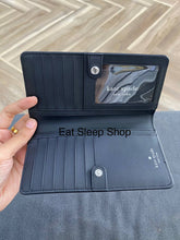 Load image into Gallery viewer, KATE SPADE LARGE SLIM BIFOLD WALLET MADISON IN PLATINUM (020)