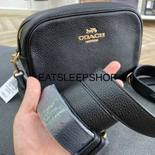 Load image into Gallery viewer, COACH JAMIE CAMERA BAG CA207 IN BLACK (DETACHABLE STRAP)