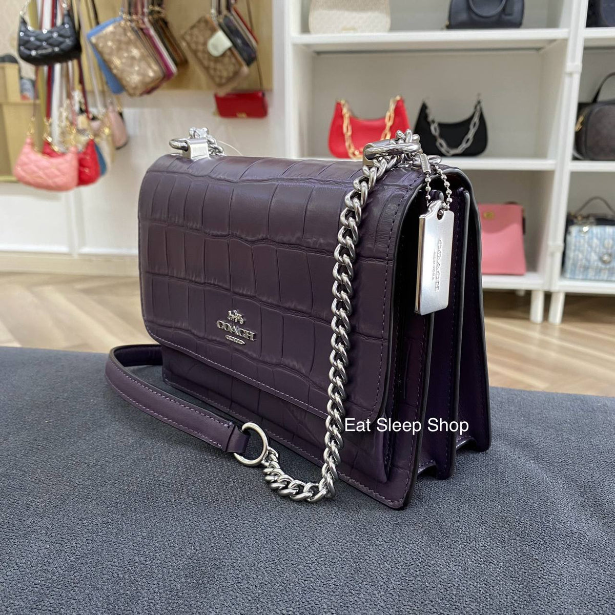 COACH KLARE CROSSBODY CC840 SILVER AMETHYST eatsleepshop