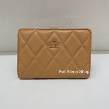 Load image into Gallery viewer, KATE SPADE CAREY MEDIUM COMPACT BIFOLD WALLET IN TIRAMISU (MINOR DENTS AND SCRATCHES)